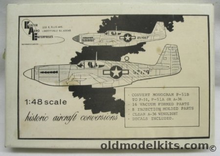 Koster 1/48 P-51A - A-36 - P-51 Conversion plastic model kit